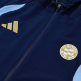 26-27 Bayern Royal blue Windbreaker Suit (Hoodie)(风衣套装)