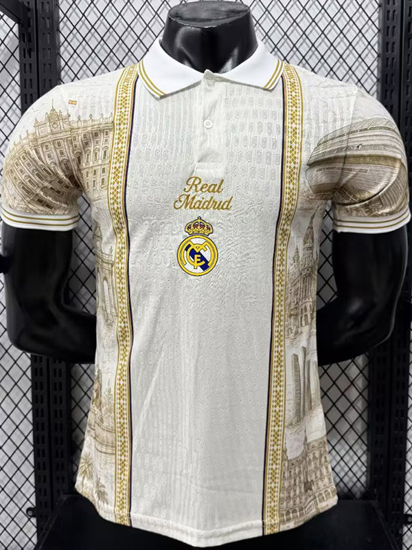 26-27 RMA White Casual Edition Player Version Training shirts