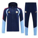 26-27 Bayern Royal blue Windbreaker Suit (Hoodie)(风衣套装)