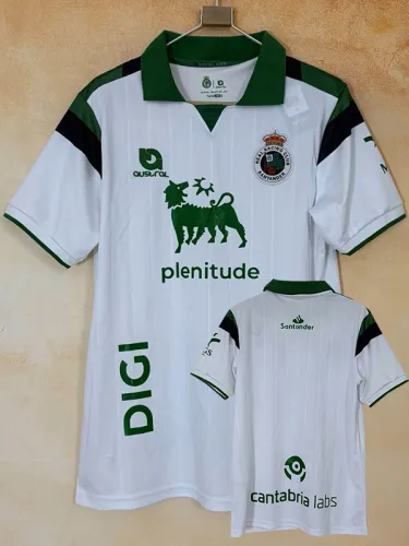 26-27 Racing de Santander Home Fans Soccer Jersey