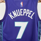 22-23 HORNETS KNUEPPE #7 Purple Top Quality Hot Pressing NBA Jersey (Trapeze Edition) 飞人版