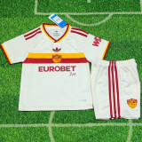 26-27 Roma Away Kids Soccer Jersey