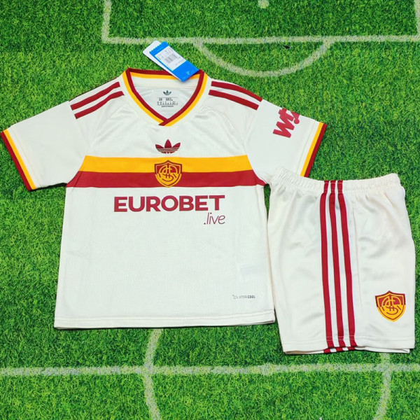 26-27 Roma Away Kids Soccer Jersey