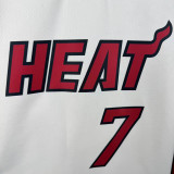 HEAT ANTETOKOUNMPO.#7 White Top Quality Hot Pressing NBA Jersey (V领）
