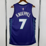 22-23 HORNETS KNUEPPE #7 Purple Top Quality Hot Pressing NBA Jersey (Trapeze Edition) 飞人版