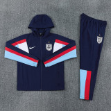 26-27 England Royal blue Windbreaker Suit (Hoodie)(风衣套装)
