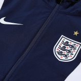 26-27 England Royal blue Windbreaker Suit (Hoodie)(风衣套装)