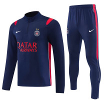 26-27 PSG Royal blue Half Pull Tracksuit (半拉链)