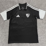 26-27 Sevilla Black Polo Short Sleeve (半拉链)