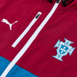 26-27 Portugal Red blue Windbreaker Suit (Hoodie)(风衣套装)
