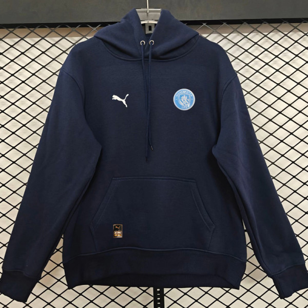 26-27 Man City Royal blue Hoody 宝蓝色(加绒)蓝标