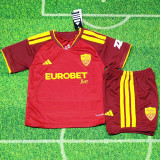 26-27 Roma Home Kids Soccer Jersey