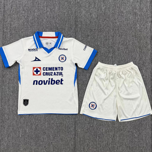 26-27 Cruz Azul Away Kids Soccer Jersey