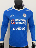 26-27 Cruz Azul Home Long Sleeve Player Version Soccer Jersey (长袖球员)