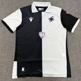 26-27 Sampdoria Black White Fans Soccer Jersey