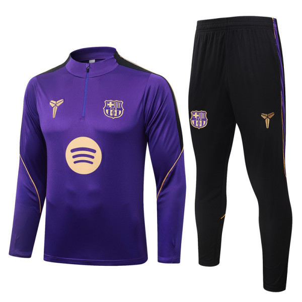 26-27 BAR Purple Half Pull Tracksuit #B26098(半拉链)