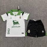 26-27 Racing de Santander Home Kids Soccer Jersey