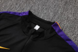 26-27 BAR Black Half Pull Tracksuit #B26094(半拉链)