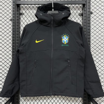 26-27 Brazil Black Outdoor Jackets #K8807冲锋衣