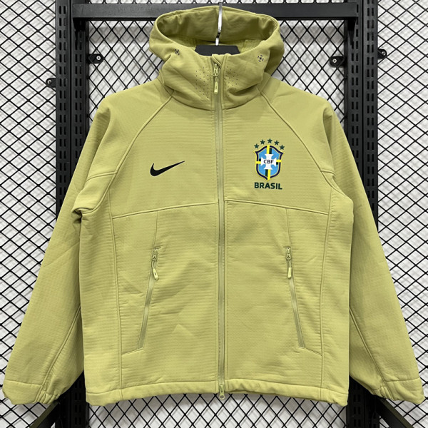 26-27 Brazil Yellow Green Outdoor Jackets #K8807冲锋衣