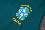 26-27 Brazil Dark green Tank top and shorts suit #D26083