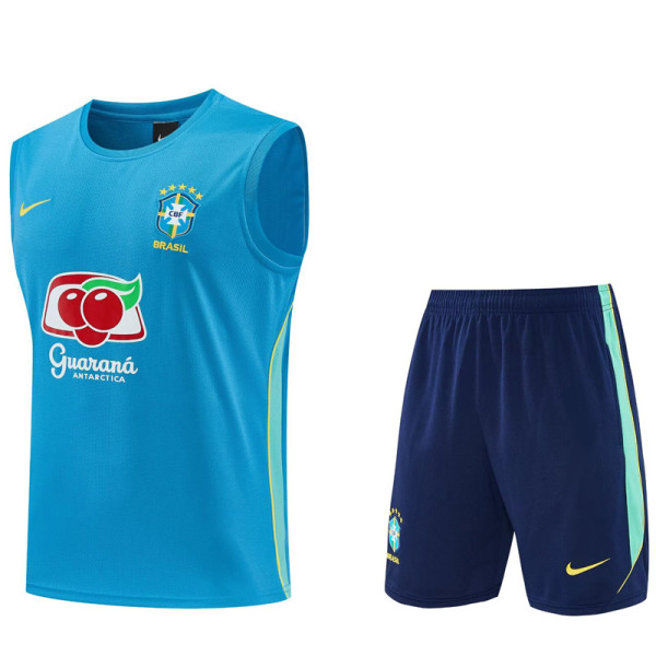 26-27 Brazil Lake blue Tank top and shorts suit