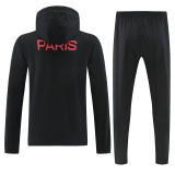 26-27 PSG Black Windbreaker Suit (Hoodie)(风衣套装)