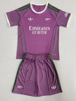 26-27 ARS Pink Purple Goalkeeper Kids Soccer Jersey