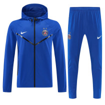 26-27 PSG Fancy blue Windbreaker Suit (Hoodie)(风衣套装)