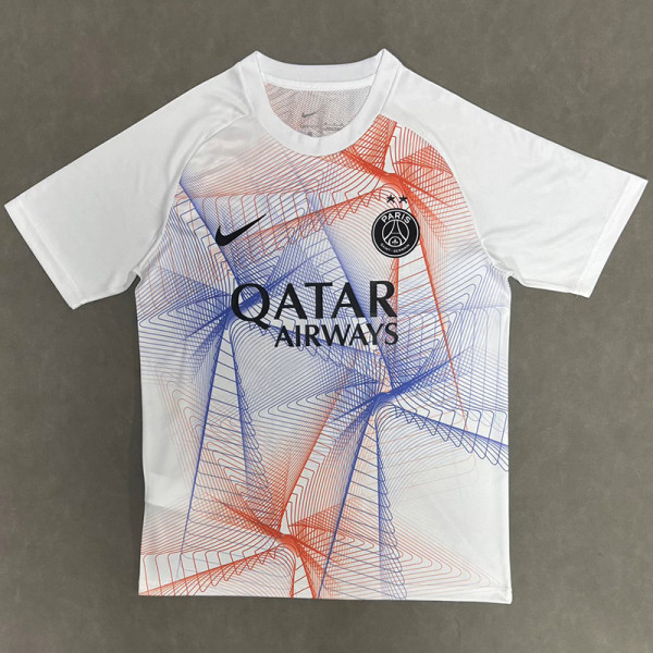26-27 PSG White Blue Red Training shirts