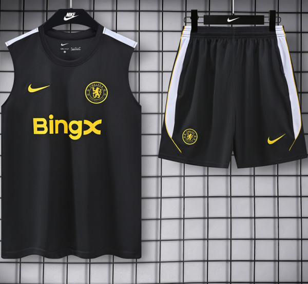26-27 CHE Black Tank top and shorts suit