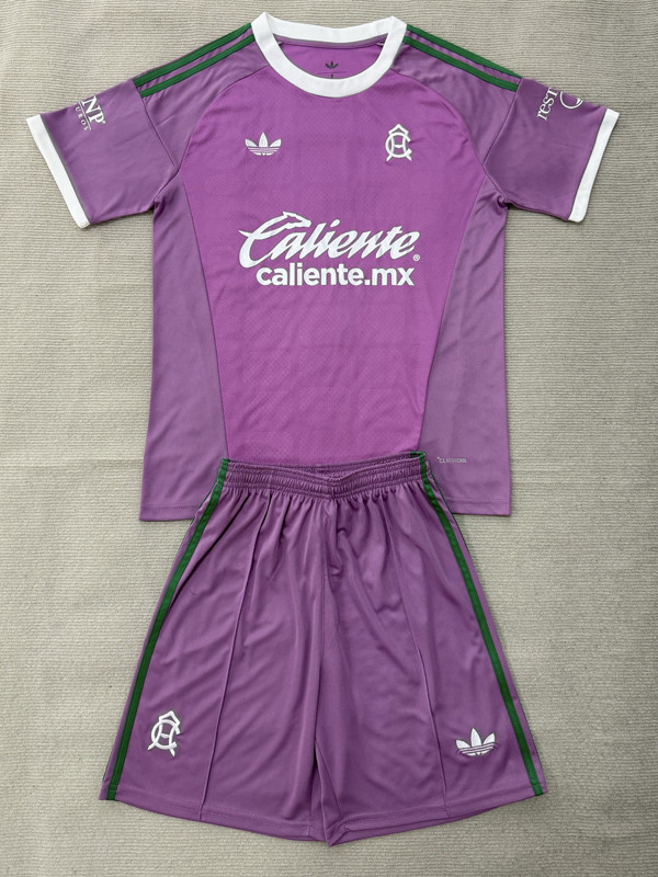 26-27 Club America Purple Goalkeeper Kids Soccer Jersey