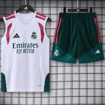 26-27 RMA White green Tank top and shorts suit