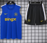 26-27 CHE Fancy blue Tank top and shorts suit