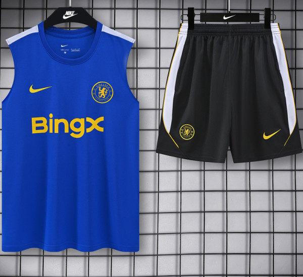 26-27 CHE Fancy blue Tank top and shorts suit