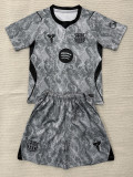 26-27 BAR Grey Goalkeeper Kids Soccer Jersey