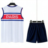 26-27 PSG White Tank top and shorts suit