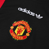 26-27 Man Utd Black Training Short Suit