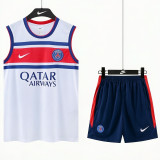 26-27 PSG White Tank top and shorts suit