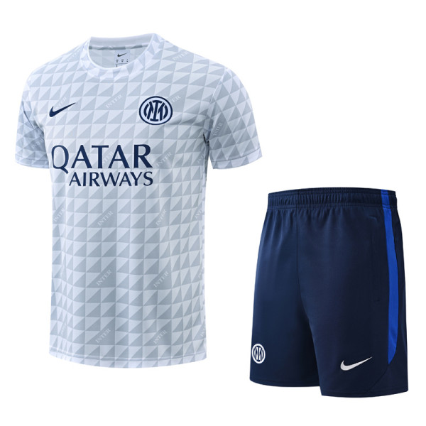 26-27 INT White Training Short Suit