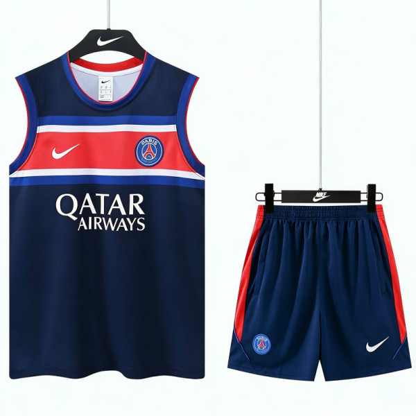 26-27 PSG Royal blue Tank top and shorts suit