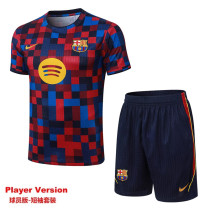 26-27 BAR Red Blue Player Version Training Short Suit (球员短套装)