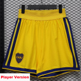 26-27 Boca Juniors Yellow Player Version Training Shorts Pants (球员短裤)