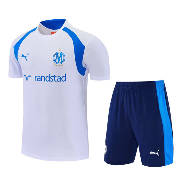 26-27 Marseille White Training Short Suit