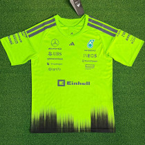 2026 Mercedes Fluorescent Green T-Shirts Racing Suit (Football Jersey Size)(圆领)
