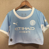 26-27 Man City Home Women Cheerleader Shirt (女啦啦短袖)