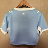 26-27 Man City Home Women Cheerleader Shirt (女啦啦短袖)