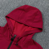 26-27 BAR Red Windbreaker Suit (Hoodie)(风衣套装)