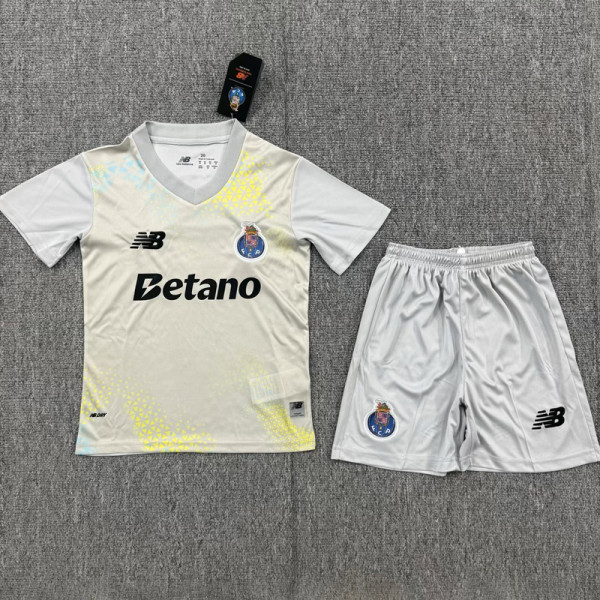 26-27 Porto Grey Goalkeeper Kids Soccer Jersey