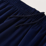 26-27 INT Royal blue Training Long Pants (Have Pocket)